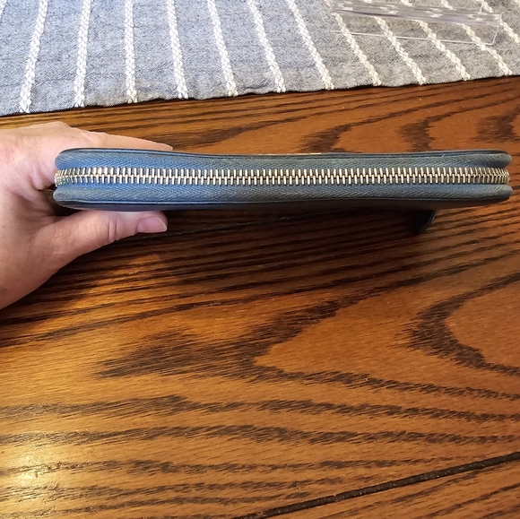 Prada REHAB Blue Authentic Zip Around Wallet - Picture 4 of 13